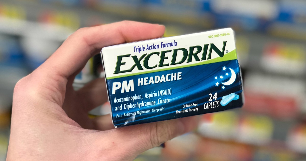 Excedrin Triple Action Headache Relief Caplets, PM