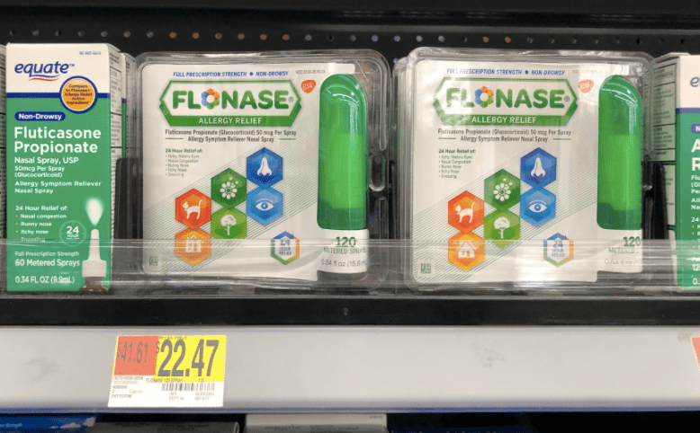 24 Worth Of Flonase Coupons 120 Count Allergy Spray Only 6 47 At Walmart After Cash Back Hip2save