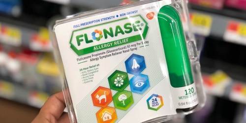 $24 Worth of FLONASE Coupons = 120-Count Allergy Spray ONLY $6.47 at Walmart (After Cash Back)