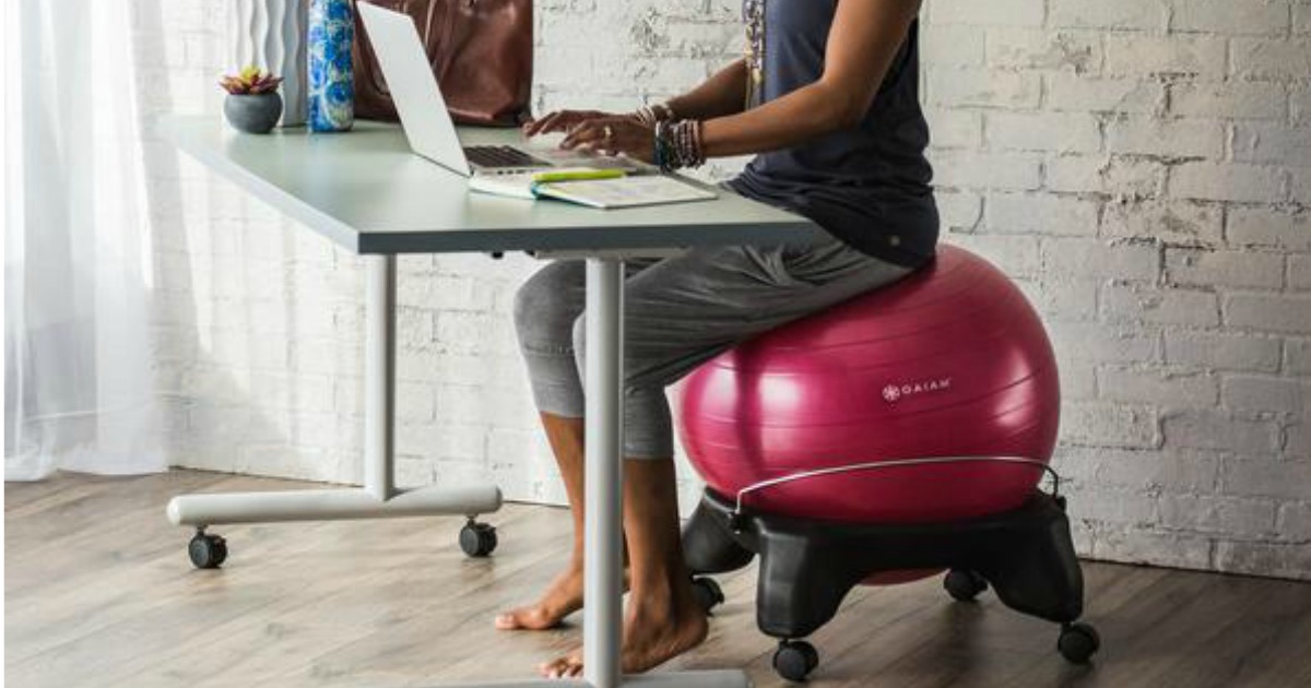 backless balance ball chair