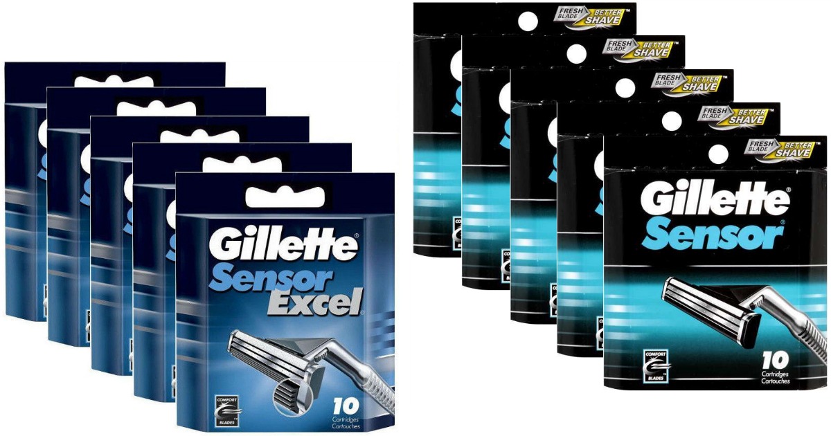 gillette sensor excel razor blades tesco