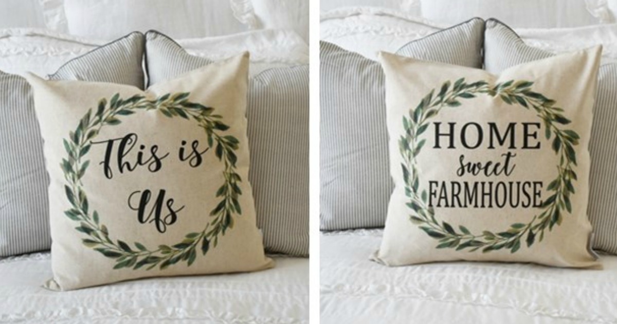 Farmhouse Style Pillow Covers Only 14.99