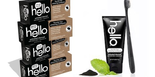 Hello Activated Charcoal Whitening Toothpaste 4-Pack ONLY $12.81 (Just $3.20 Each)