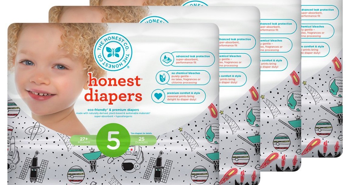 Amazon The Honest Company Size 5 Diapers 100Pack As Low As 20.77 Shipped