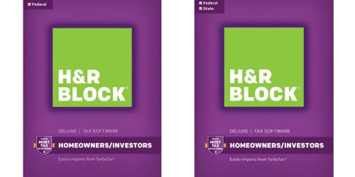 H&R Block 2017 Tax Software Deluxe Only $14.99 + Get FREE $10 Best Buy Gift Card