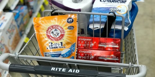 FREE Colgate Toothpaste, 99¢ Arm & Hammer Detergent & More at Rite Aid (Starting 2/4)