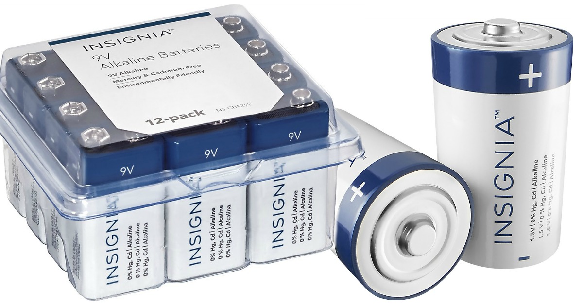 Best Buy Insignia Batteries 12Count Just 5.39 (9V, C, D & More)