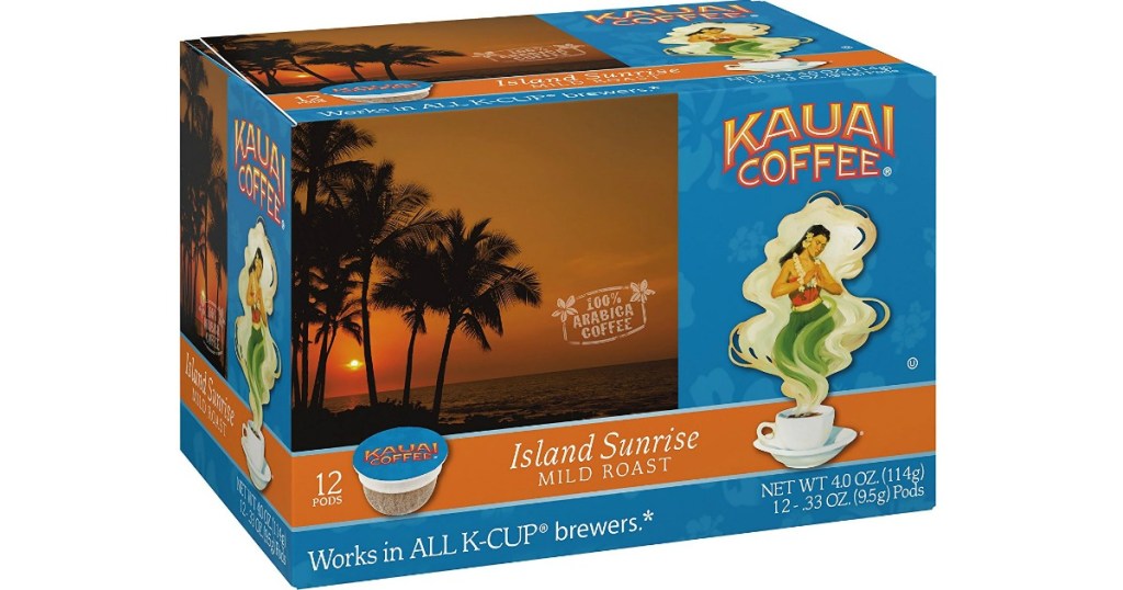 blue box of coffee pods