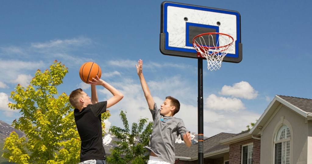 Lifetime 44-Inch Adjustable Height Basketball Hoop Only $63.57 Shipped