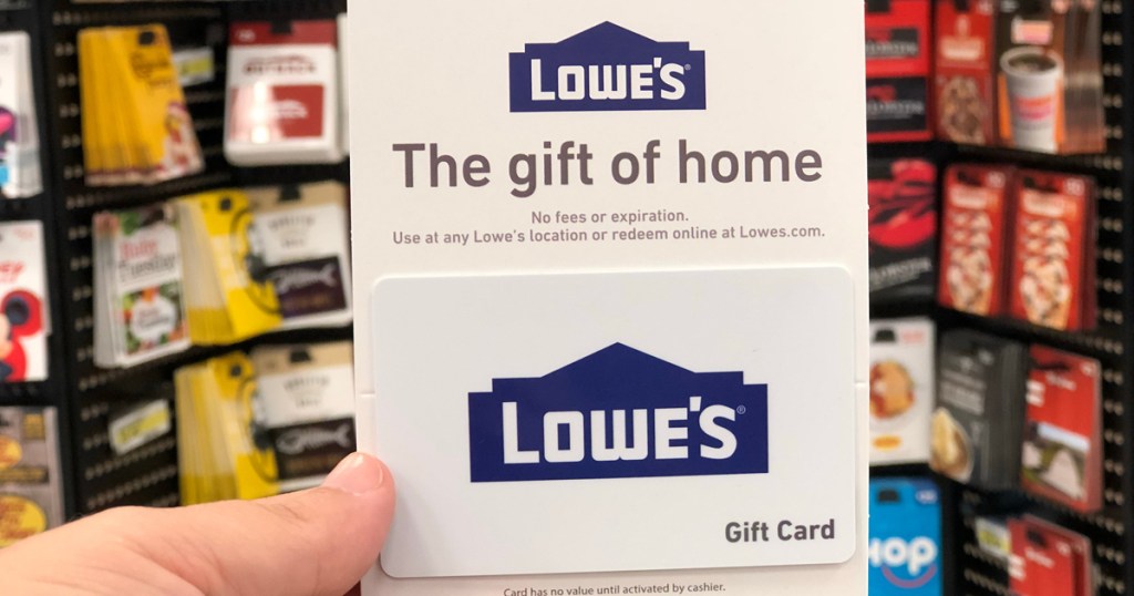 100 Lowe's Gift Card ONLY 90 Shipped + MORE Discounted Gift Cards