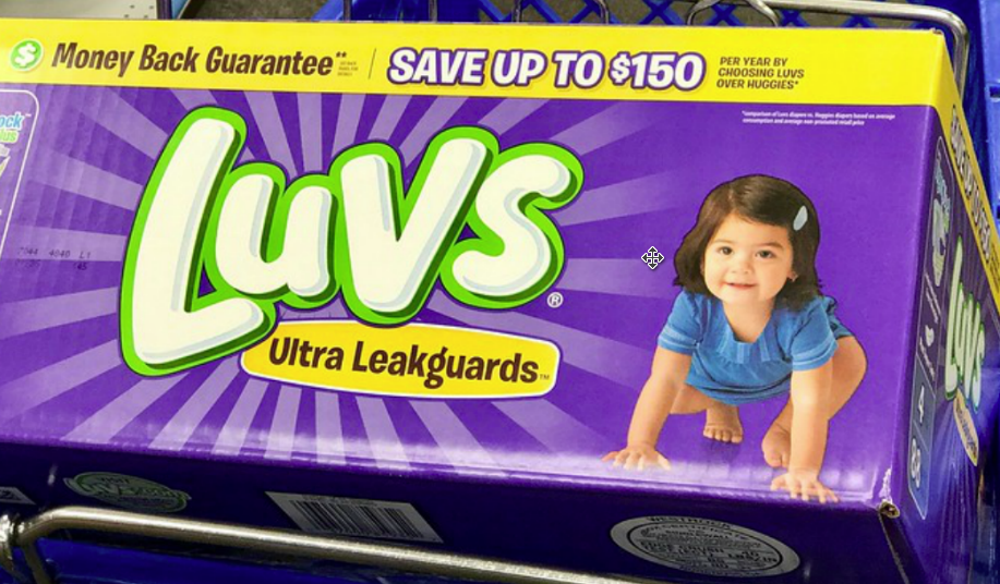 luvs diapers one month supply