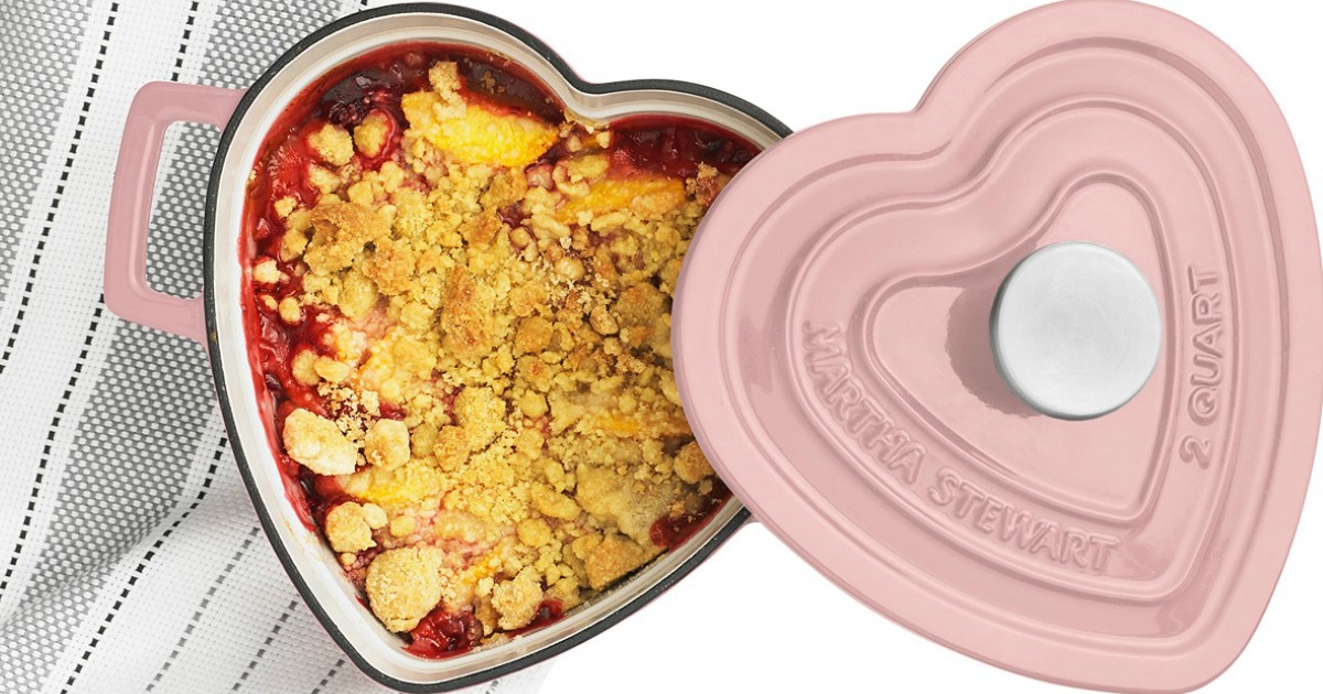 Martha Stewart Cast Iron Heart-Shaped Casserole Just $29.99 Shipped at  Macy's (Regularly $100) + More