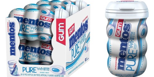 Amazon: SIX Mentos 50-Count Gum Bottles Just $10.78 Shipped (Only $1.80 Each)