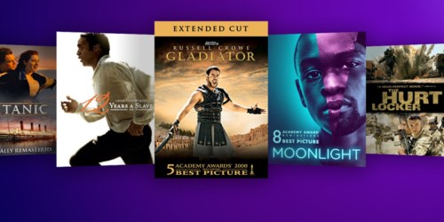 FIVE Best Picture Digital Movies ONLY $24.95 + FREE $25 Microsoft.com Gift Card