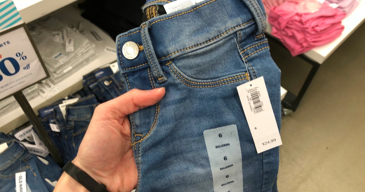 old navy 50 percent off jeans