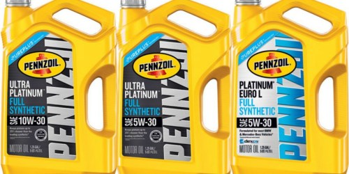 Walmart: Pennzoil Motor Oil 5-Quart Jug Only $14.97 After Mail-In Rebate (Regularly $25)
