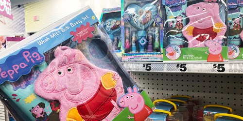 Peppa Pig Bath Set, Pet Outfits, Fitness Balls & More For $5 Or Less At Five Below