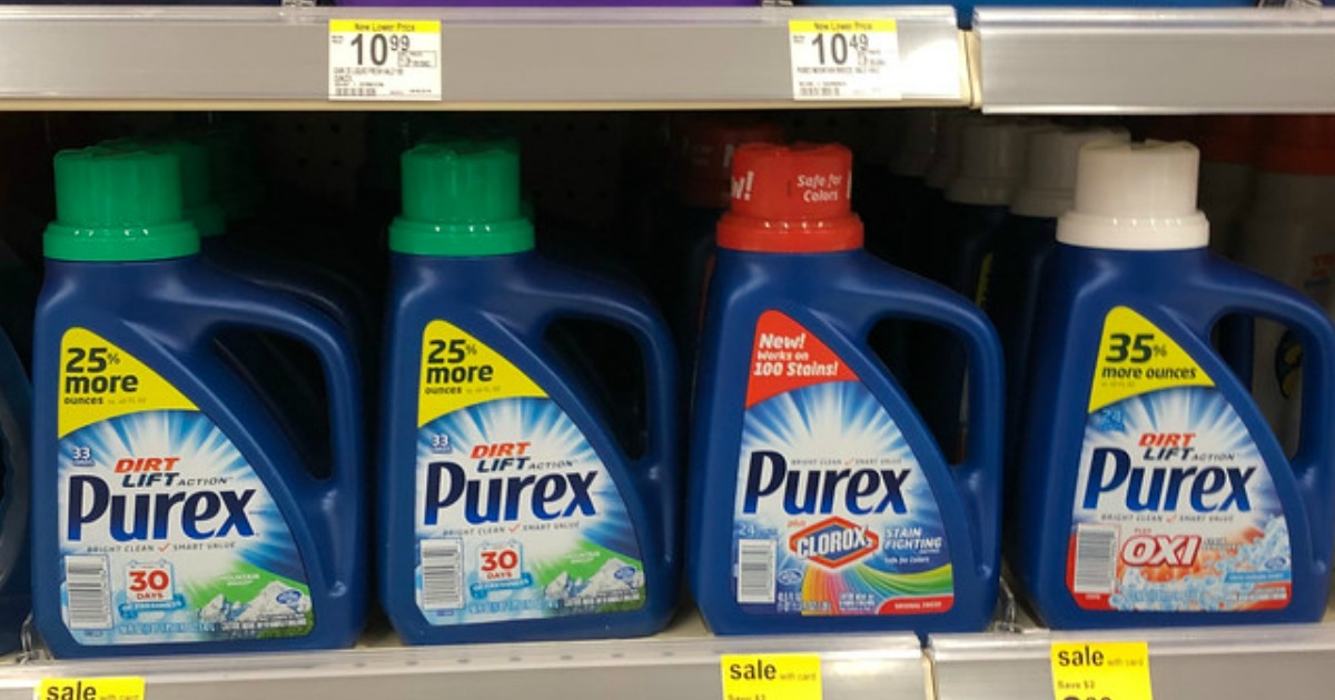 New Purex Coupons = Liquid Laundry Detergent Just 1.49 at Walgreens & CVS