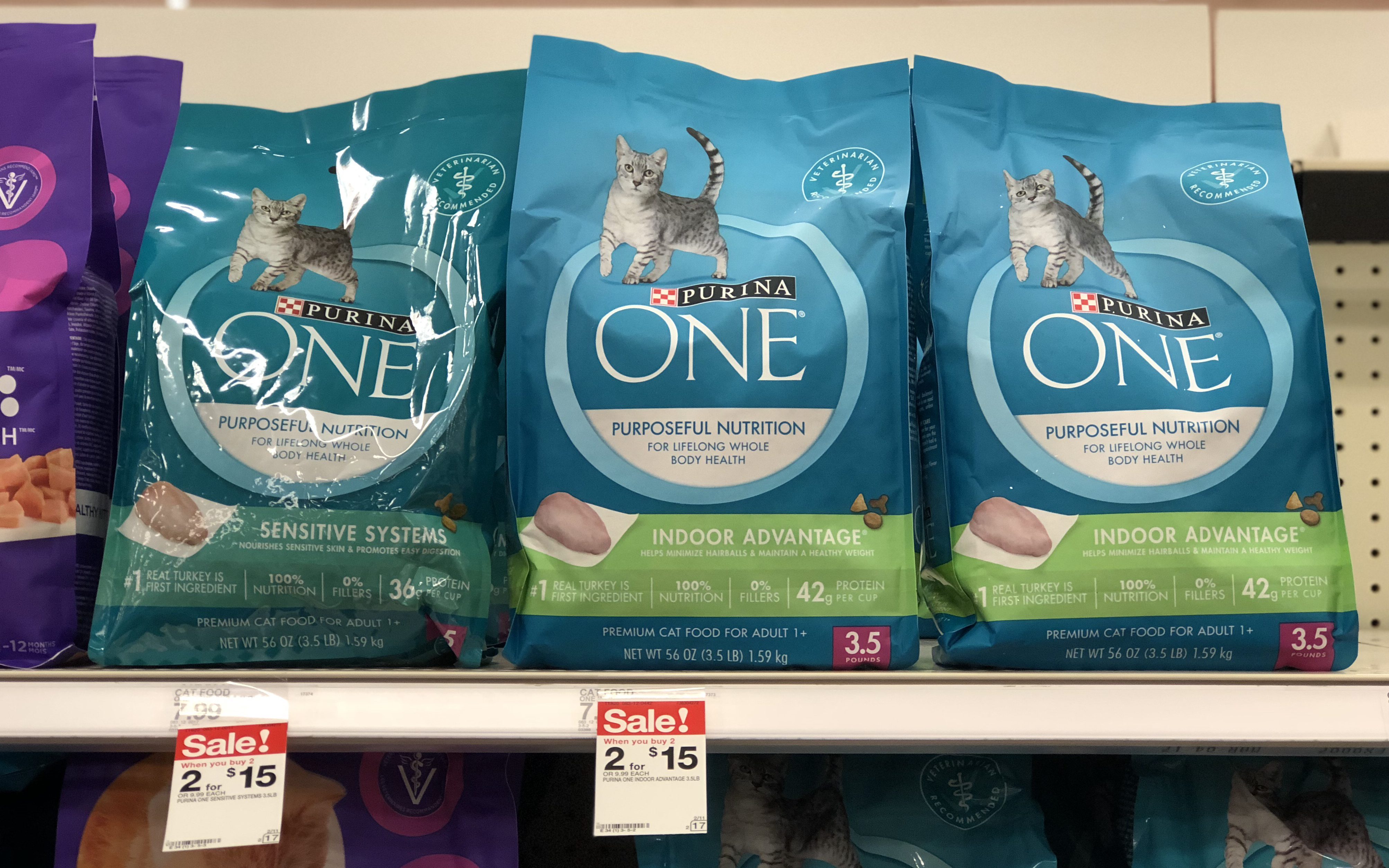 Purina one best sale cat food target