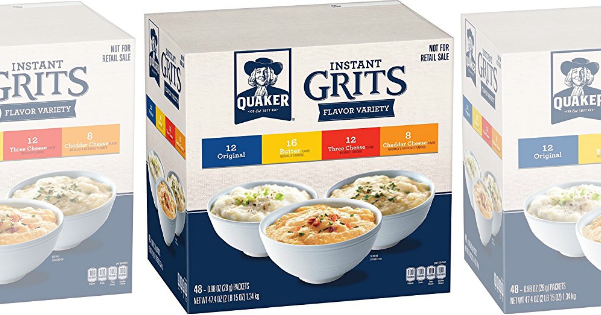 Amazon: Quaker Instant Grits 48-Count Variety Pack ONLY $5.54 Shipped
