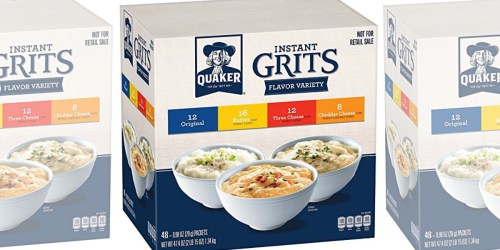 Amazon: Quaker Instant Grits 48-Count Variety Pack Only $4.87 Shipped