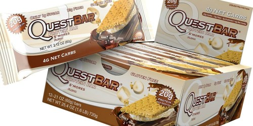 Amazon: Quest Nutrition S’mores Protein Bars 12-Pack Only $16.60 Shipped (Just $1.38 Per Bar)