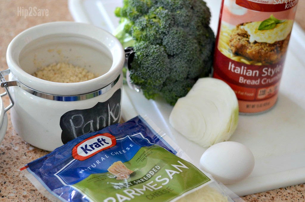 ingredients for broccoli tots