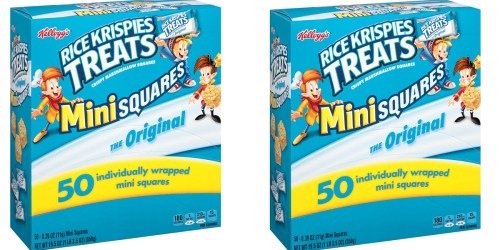 Amazon: Kellogg’s Rice Krispies Treats Mini Squares 50-Count Pack Only $6.29 Shipped