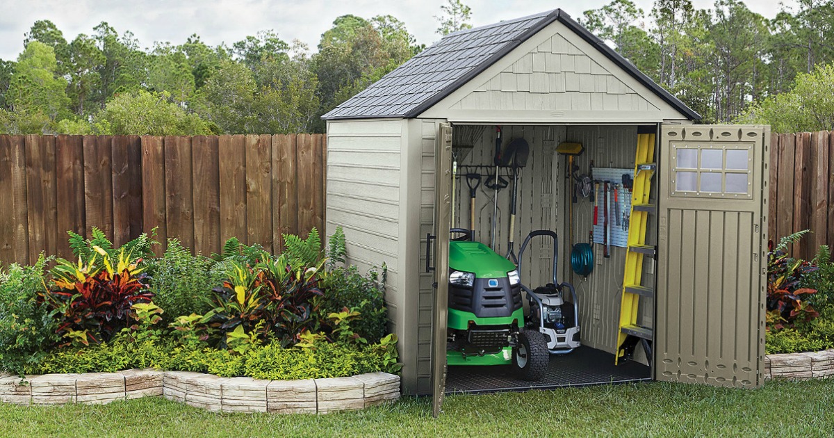 Rubbermaid Outdoor Resin Storage Shed, Sears Small Outdoor Storage Sheds