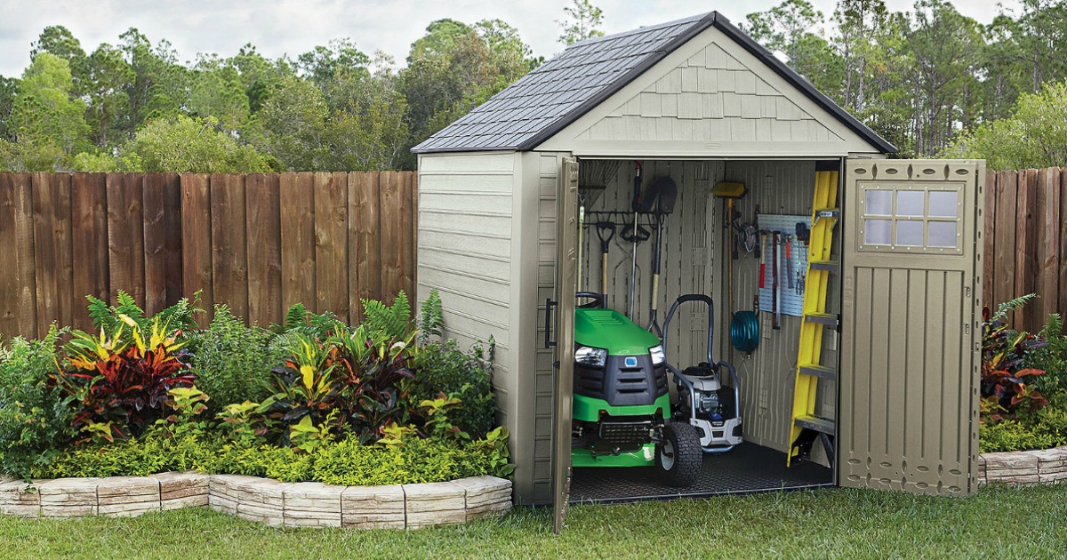Rubbermaid Outdoor Resin Storage Shed Just 599.99 Delivered (Regularly