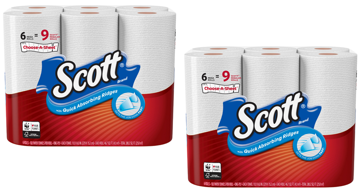 Amazon Prime: Scott 24-Mega Paper Towel Rolls ONLY $14.91 Shipped