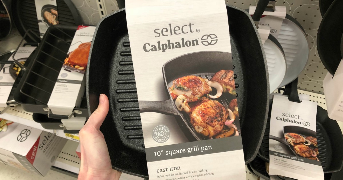Select by Calphalon Cast Iron Grill Pan ONLY 14.44 at Target + More