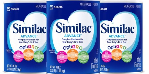 Amazon: Similac Advance Formula 3-Pack Only $58.13 Shipped (Just $19.38 Each)