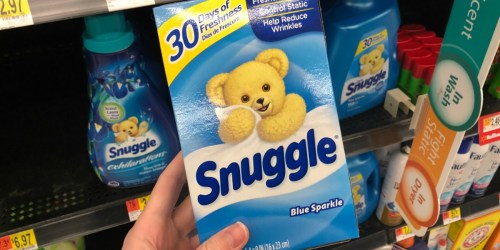 High Value $1/1 Snuggle Coupon = Dryer Sheets as Low as 84¢ at Walmart