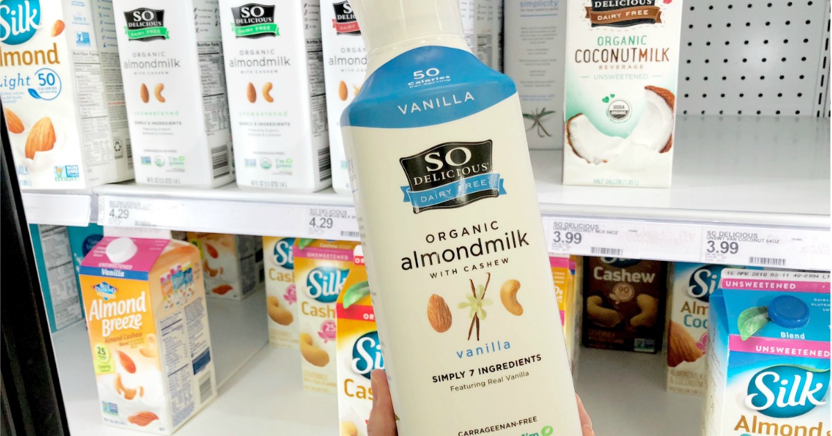 So Delicious Organic Almond Milk Only 1.43 After Cash Back at Target