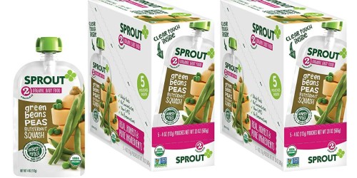 Amazon: Sprouts Organic Baby Food Pouches 10 Pack Only $8.94 Shipped (Just 89¢ Each)