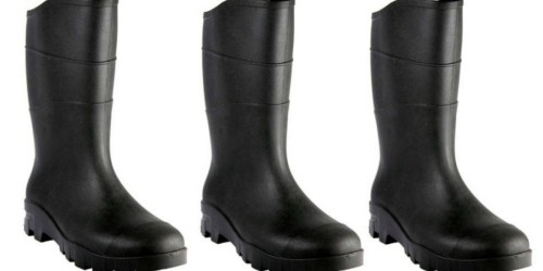 Walmart.com: Unisex Rubber Rain Boots Only $9