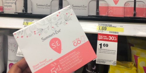 Summer’s Eve Feminine Care Products Starting at 54¢ at Target