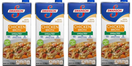 Amazon: TWELVE Swanson Unsalted Chicken Broth 32 Ounce Cartons Only $12.41 (Just $1.03 Each)