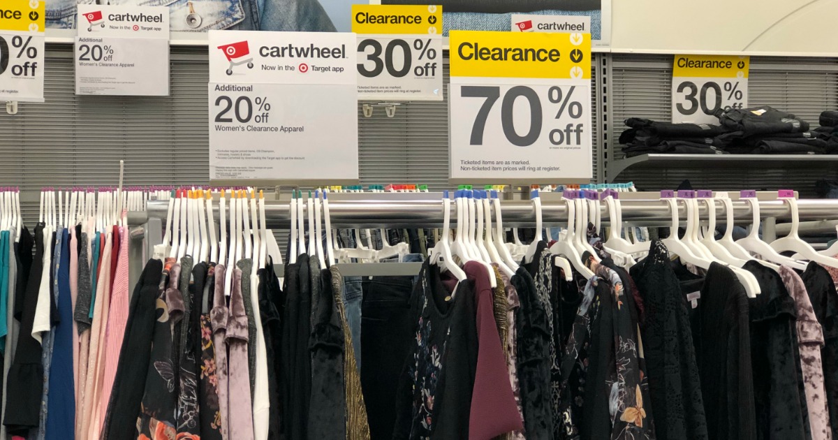Target sale: Clearance prices extra 20% off to clear inventory