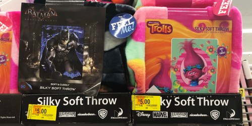 Batman & Trolls Throw Blankets Possibly Only $5 at Walmart (Regularly $10+)