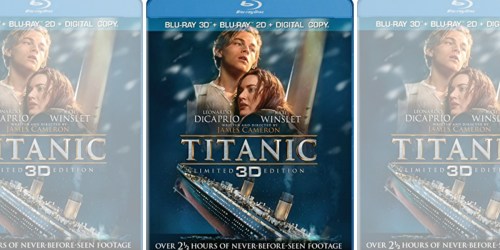 Titanic 3D Blu-ray Only $9.99 (Regularly $27)