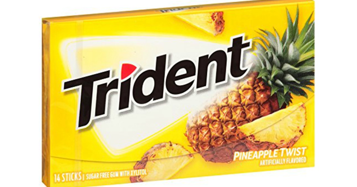 Amazon Trident Sugar Free Pineapple Twist Gum 12Pack Only 6.94