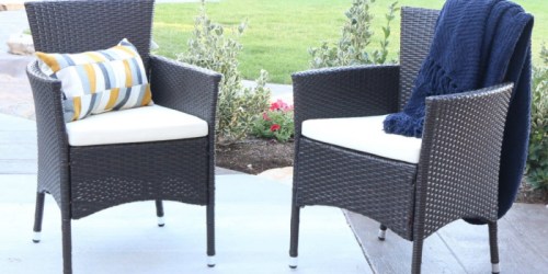 TWO Outdoor Patio Rattan Chairs w/ Cushions ONLY $99.99 Shipped (Regularly $250)