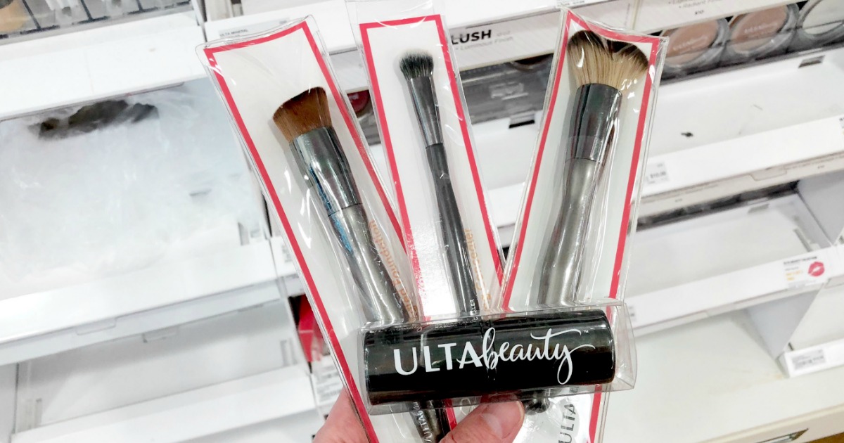 holding ulta beauty brushes
