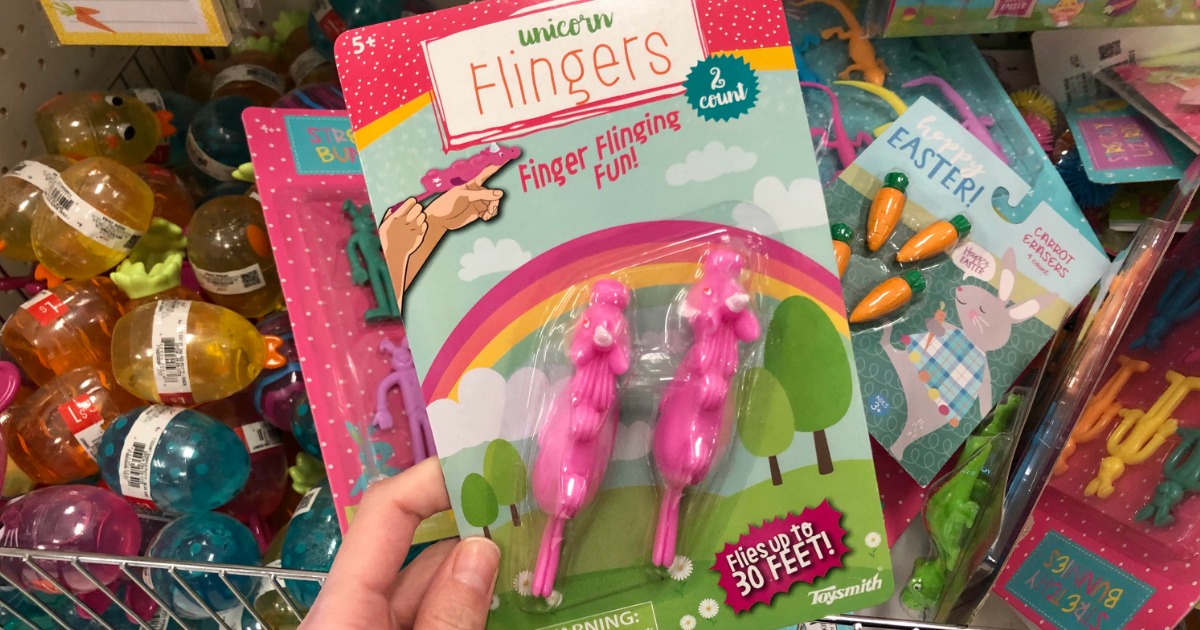 Target Dollar Spot Easter Basket Fillers - Unicorn Flingers, Bunny Ears ...