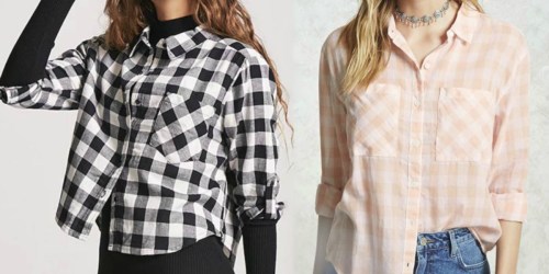 EXTRA 50% off Forever 21 Sale Items = Womens Shirts as Low as $3.50 & More