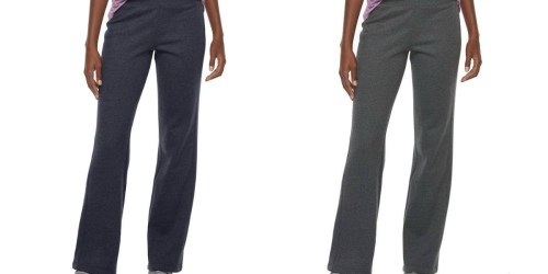 Kohl’s Cardholders: Womens Tek Gear Fleece Pants Just $5.60 Shipped (Regularly $20)