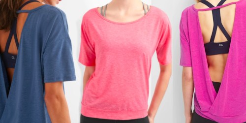 GAPFit Women’s Open-Back Workout Tops Only $9.50 Shipped (Regularly $35) + More