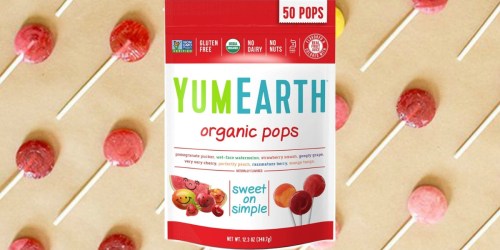 Amazon: YumEarth Organic Lollipops 50-Count Package ONLY $5.32 Shipped